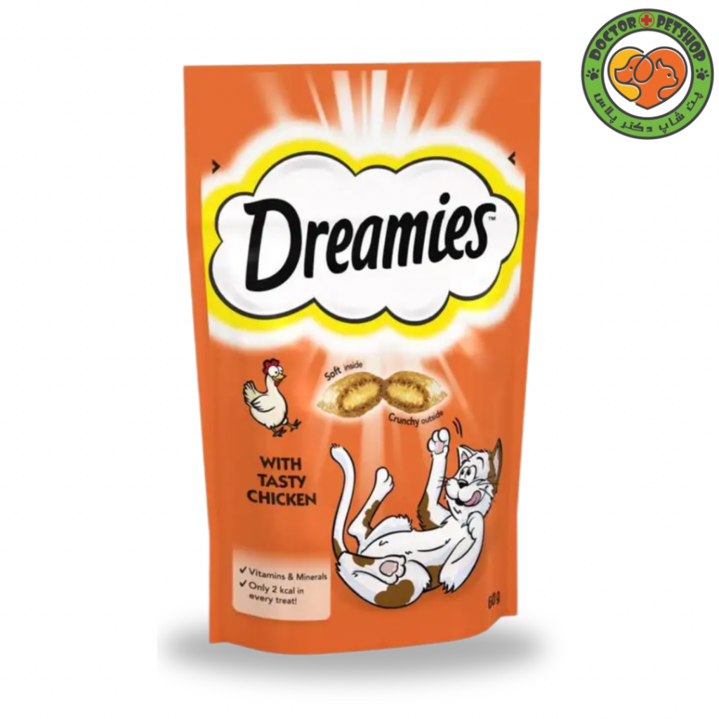 تشویقی گربه دریمیز با طعم مرغ Dreamies Cat Snack with Chicken