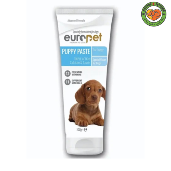 خمیر مولتی ویتامین و مینرال توله سگ یوروپت Paste Puppy Dog Europet وزن 100 گرم - تصویر 2